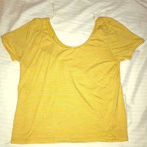 Mustard yellow crop top